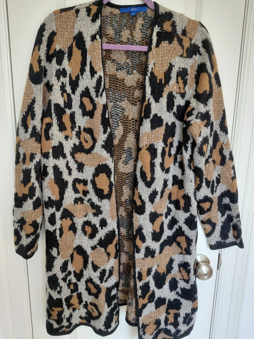Cheetah Print Long Cardigan